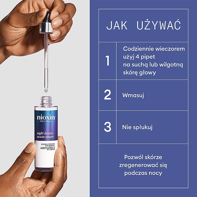 Serum do włosów na noc - Nioxin Night Density Rescue Serum — Zdjęcie N5