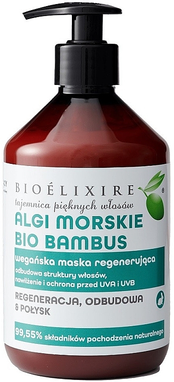 Maska do włosów z bambusem i wodorostami - Bioelixir Professional — Zdjęcie N1