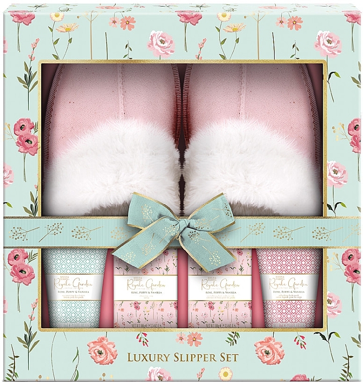 Zestaw, 5 produktów - Baylis & Harding Royale Garden Rose, Poppy & Vanilla Luxury Slipper Gift Set — Zdjęcie N1