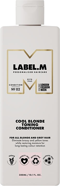 Odżywka do włosów blond - Label.m Cool Blonde Toning Conditioner  — Zdjęcie N1