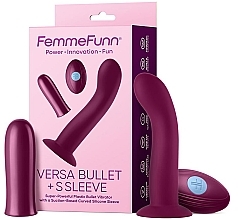 Zabawka erotyczna - Femme Funn Versa Bullet With S Sleeve Dark Fuchsia — Zdjęcie N1