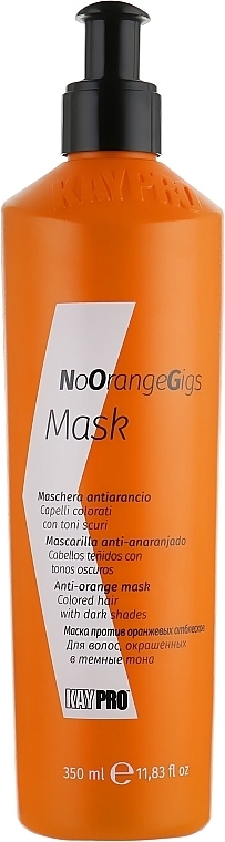 Maska chroniąca przed niepożądanymi pomarańczowymi odcieniami włosów - Kaypro NoOrangeGigs Mask — Zdjęcie N1