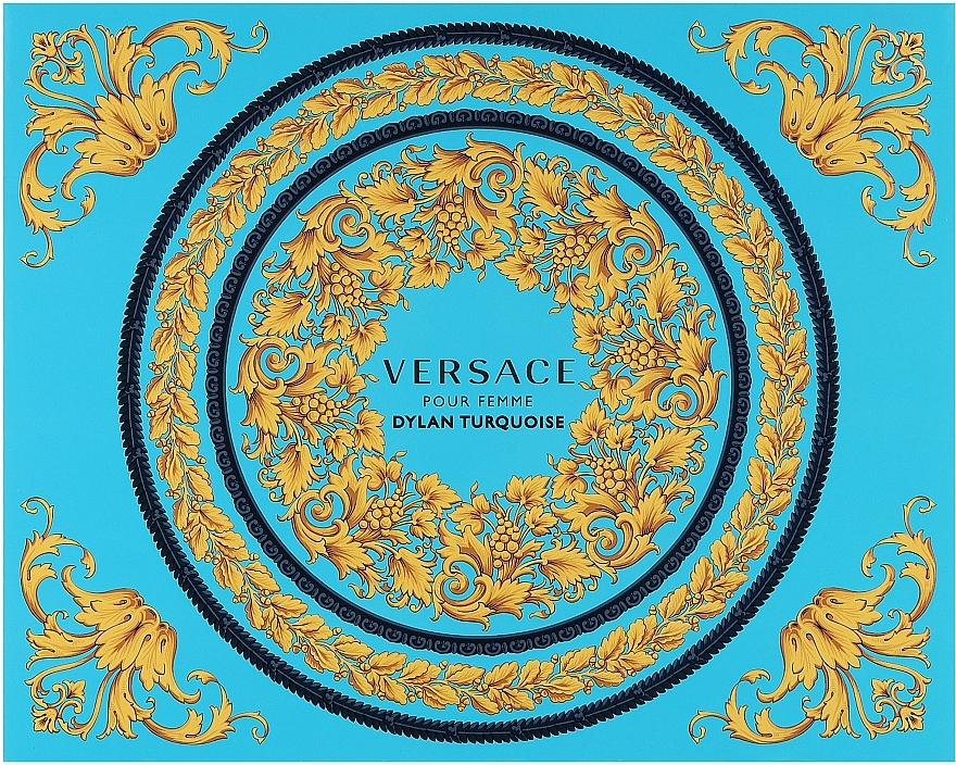 Versace Dylan Turquoise pour Femme - Zestaw (edt 50 ml + b/gel 50 ml + sh/gel 50 ml) — Zdjęcie N1