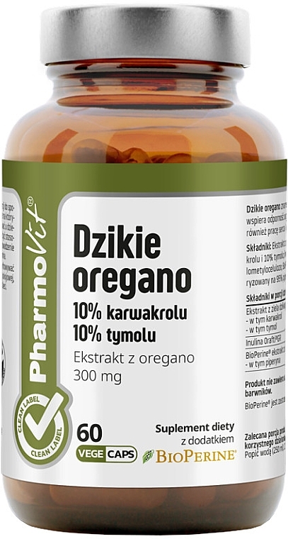 Suplement diety Dzikie oregano - Pharmovit Wild Oregano — Zdjęcie N1