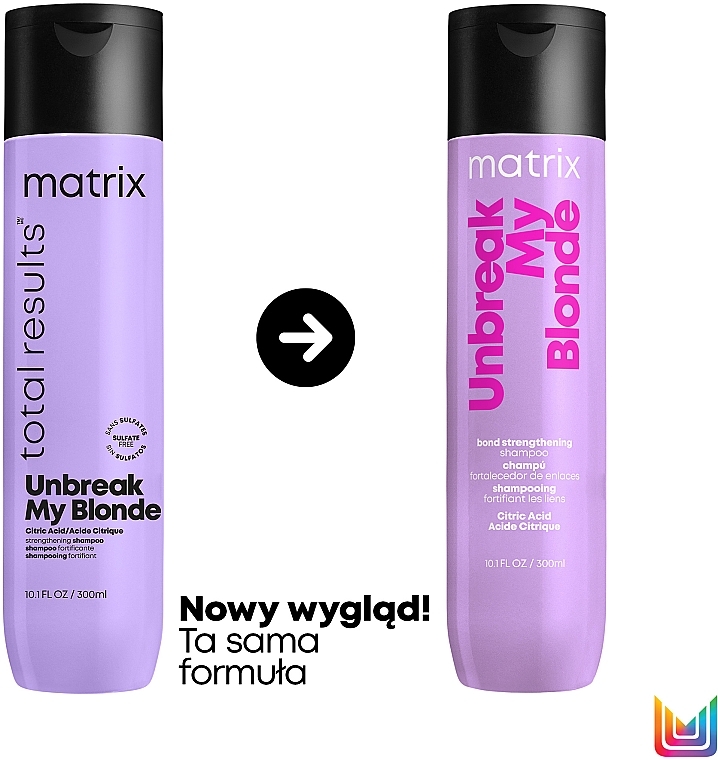 Wzmacniający szampon do włosów rozjaśnianych - Matrix Total Results Unbreak My Blonde Strengthening Shampoo — Zdjęcie N3