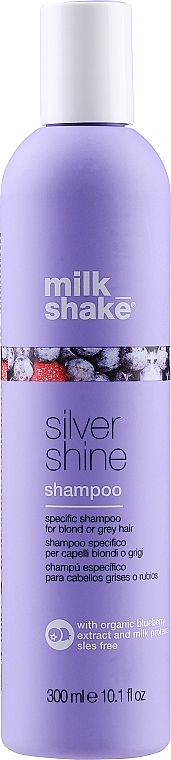 Srebrny szampon do włosów blond - Milk_shake Silver Shine Shampoo — Zdjęcie N1