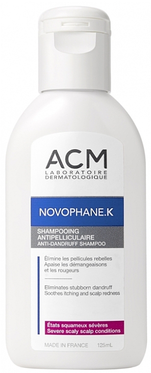 Przeciwłupieżowy szampon do włosów - ACM Laboratoires Novophane.K Anti-Dandruff Shampoo — Zdjęcie N1