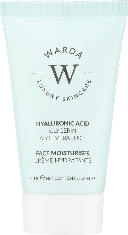 Krem nawilżający z kwasem hialuronowym zwiększający poziom nawilżenia skóry - Warda Hyaluronic Acid Face Moisturiser — Zdjęcie N2