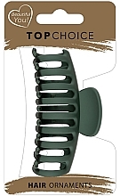 Kup Spinka do włosów, matowa, zielona, 26898 - Top Choice Hair Claw