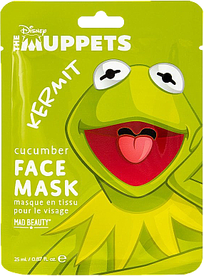 Nawilżająca maska w płachcie do twarzy - Mad Beauty Disney Muppets Face Mask Kermit	 — Zdjęcie N1