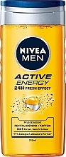 Zestaw - NIVEA Men Active Energy (sh/lot/100ml + sh/gel/250ml + deo/150ml) — Zdjęcie N3