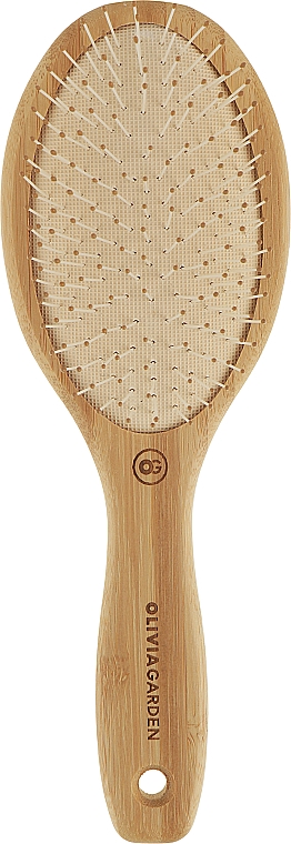 Szczotka do włosów, M - Olivia Garden Bamboo Touch Detangle Nylon — Zdjęcie N1