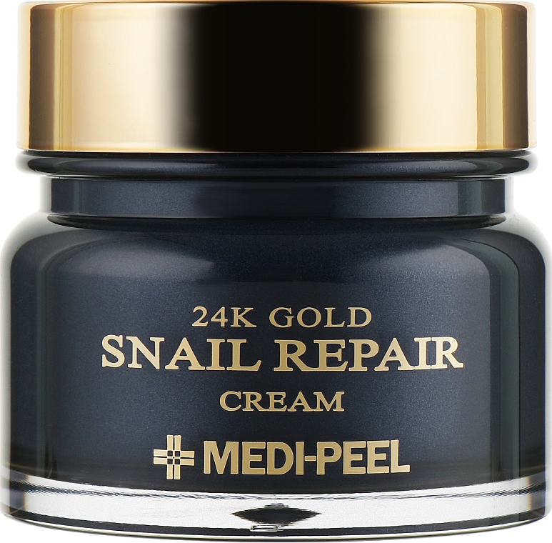 Krem do twarzy ze złotem koloidalnym i mucyną ślimaka - MEDIPEEL 24k Gold Snail Repair Cream