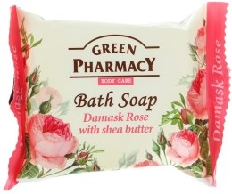 Kup Mydło kosmetyczne Róża damasceńska i masło shea - Green Pharmacy Body Care Bath Soap Damask Rose with Shea Butter