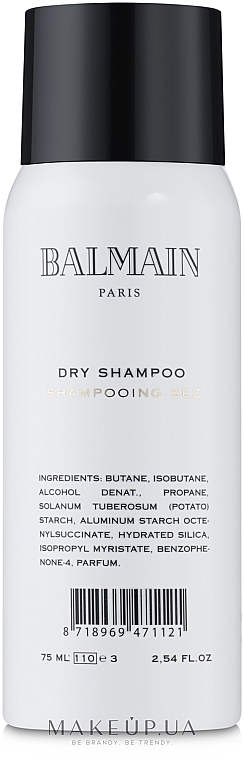 Suchy szampon do włosów - Balmain Paris Hair Couture Hair Dry Shampoo 