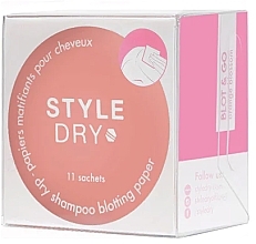 Chusteczki do włosów pochłaniające olej, 11 szt. - Styledry Dry Shampoo Blotting Paper Orange Blossom — Zdjęcie N1