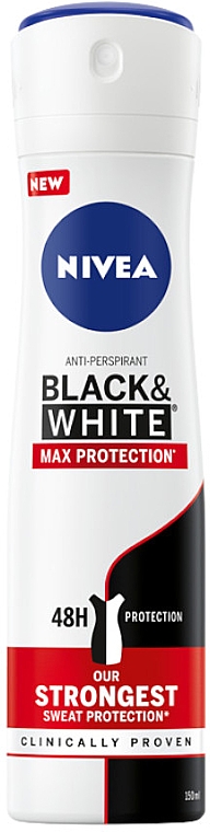 Antyperspirant Black & White - NIVEA Max Pro 48H Antiperspirant Spray