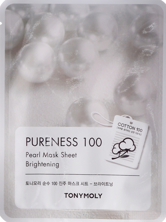 Perłowa maseczka na tkaninie - Tony Moly Pureness 100 Pearl Mask Sheet