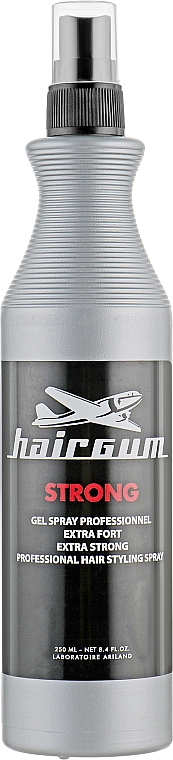 Silnie utrwalający żel w sprayu - Hairgum Gel Spray Strong — Zdjęcie N1