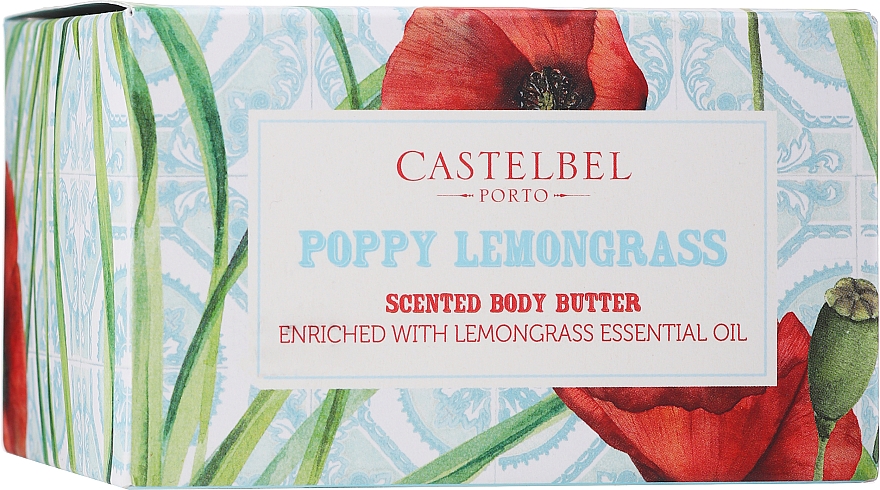 Masło do ciała z olejem z nasion konopi i CBD - Castelbel Smoothies Poppy Lemongrass Body Butter  — Zdjęcie N2