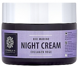 Kup Krem do twarzy na noc - Formula H Bio Marine Collagen Vege Night Cream