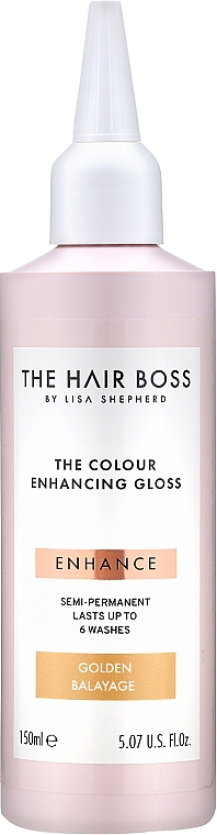 Rozświetlacz podkreślający ciepły odcień balayage - The Hair Boss Colour Enhancing Gloss Golden Balayage — Zdjęcie N1