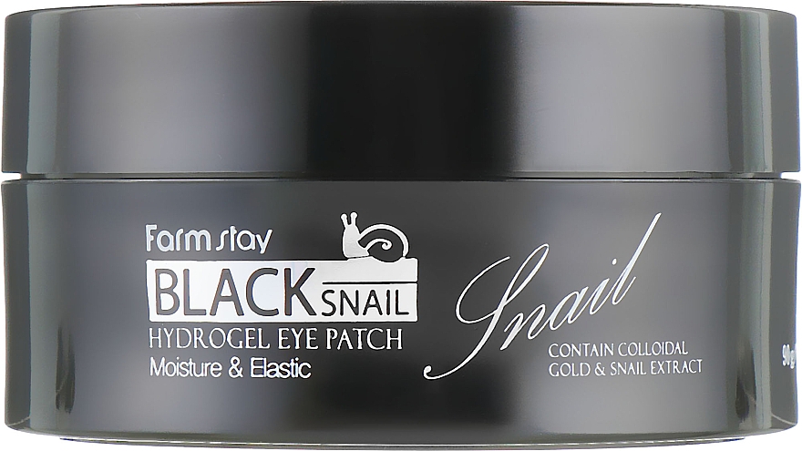 Hydrożelowe płatki pod oczy z mucyną czarnego ślimaka - FarmStay Black Snail Hydrogel Eye Patch — Zdjęcie N4