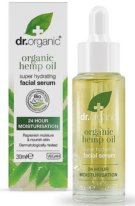 Serum do twarzy Olej konopny - Dr Organic Hemp Oil Facial Serum — Zdjęcie N1