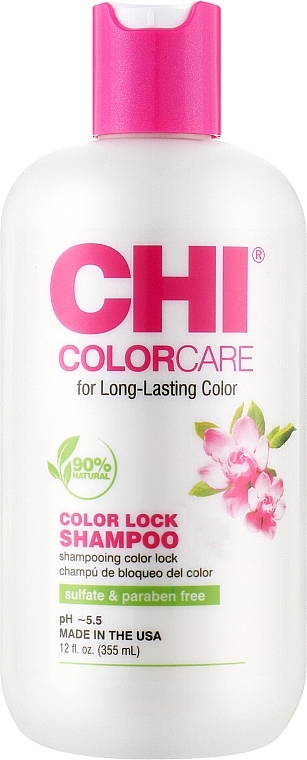 Szampon chroniący kolor do włosów farbowanych - CHI Color Care Color Lock Shampoo — Zdjęcie N1