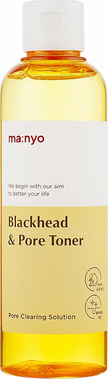 Oczyszczający tonik przeciw zaskórnikom z kwasem Vna - Manyo Blackhead & Pore Toner — Zdjęcie N1