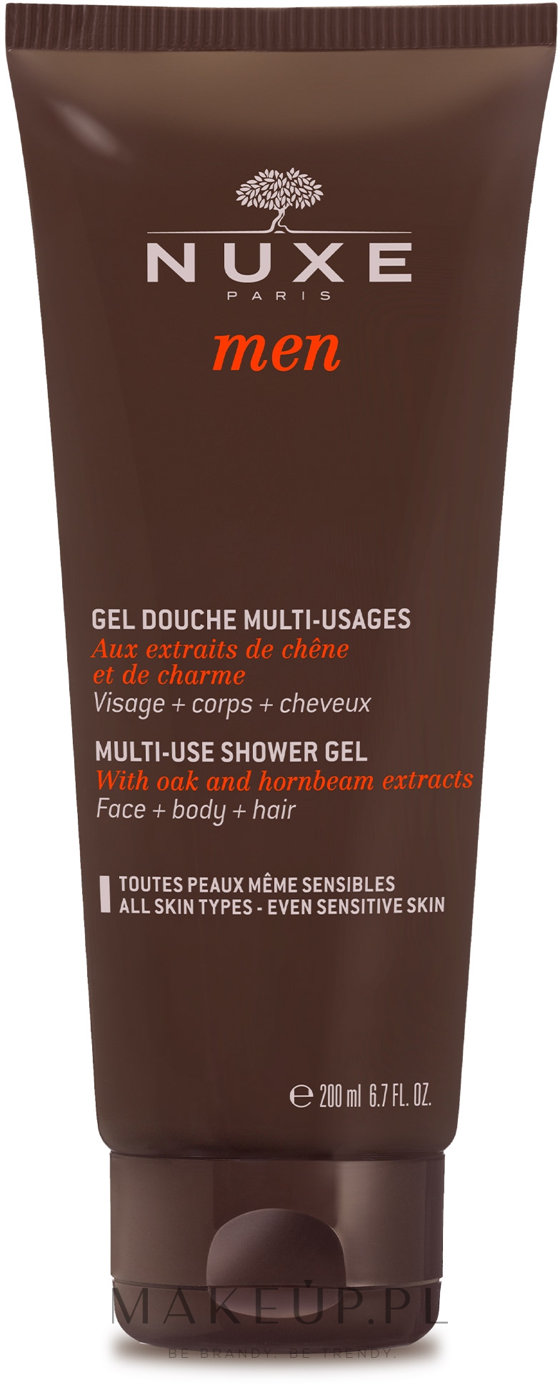 Wielofunkcyjny żel pod prysznic 3 w 1 dla mężczyzn - Nuxe Men Multi-Use Shower Gel — Zdjęcie 200 ml