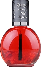 Kwiatowy olejek do paznokci i skórek - Silcare Cuticle Oil Apple Red — Zdjęcie N1