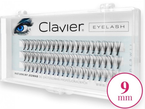 Kępki sztucznych rzęs, 9 mm - Clavier Eyelash	 — Zdjęcie N1