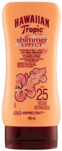 Balsam do opalania z drobinkami SPF 25 - Hawaiian Tropic SPF 25 Shimmer Effect Sun Lotion — Zdjęcie N1