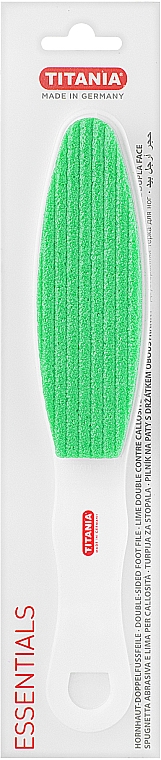 Pilnik do pedicure'u dwustronny z pumeksu, zielony - Titania — Zdjęcie N1