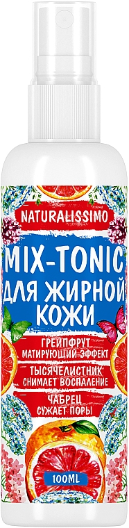 Matujący tonik do cery tłustej - Naturalissimo Mix-Tonic — Zdjęcie N1