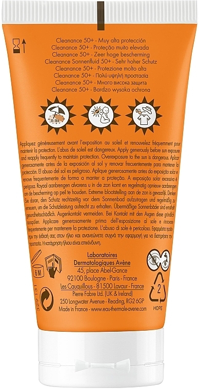 Krem przeciwsłoneczny do skóry problematycznej - Avene Solaires Cleanance Sun Care SPF 50+ — Zdjęcie N2