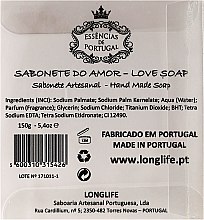 Naturalne mydło w kształcie serca - Essências de Portugal Love Soap Transparent Box (w pudełku) — Zdjęcie N2