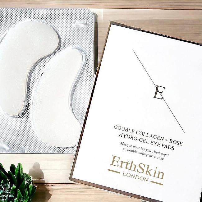 Hydrożelowe płatki pod oczy z kolagenem i esencją różaną - ErthSkin London Double Collagen + Rose Hydro-Gel Eye Pads — Zdjęcie N3