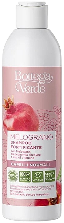 Szampon wzmacniający z granatem - Bottega Verde Strengthening Shampoo with Pomegranate — Zdjęcie N1