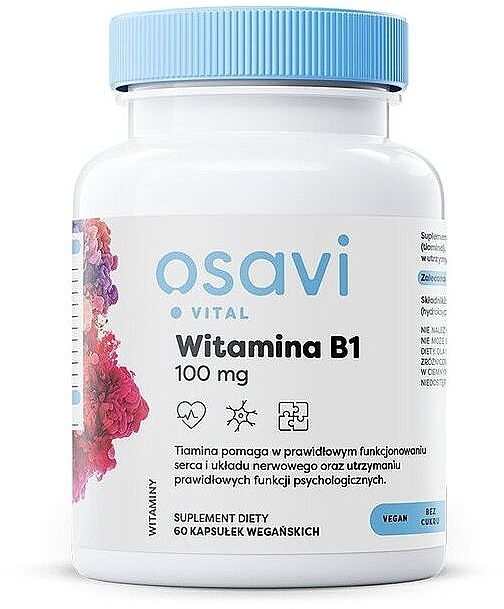 Suplement diety Witamina B1 100mg - Osavi — Zdjęcie N1