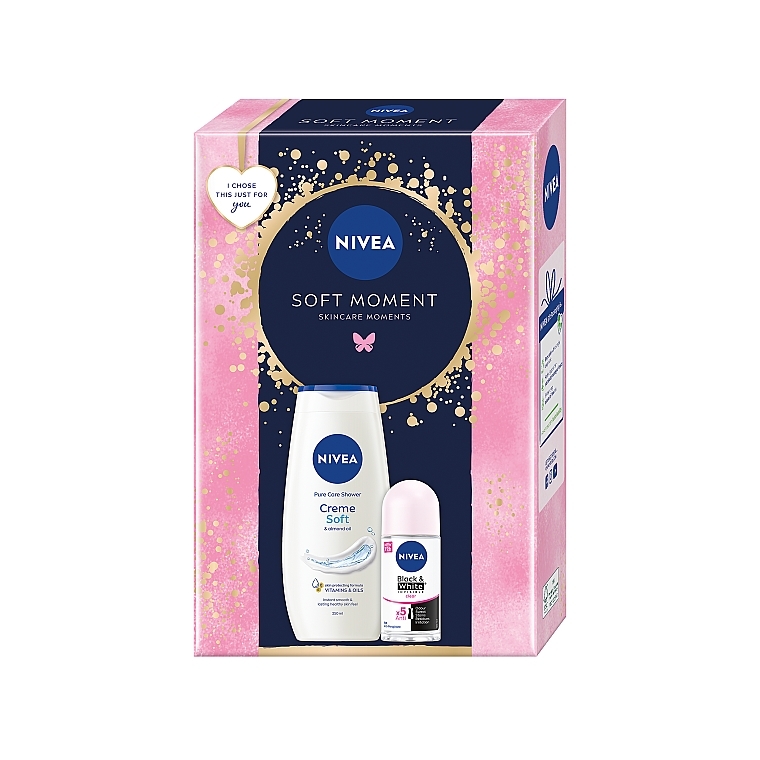 Zestaw - NIVEA Soft Moment (sh/gel/250ml + deo/50ml) — Zdjęcie N1