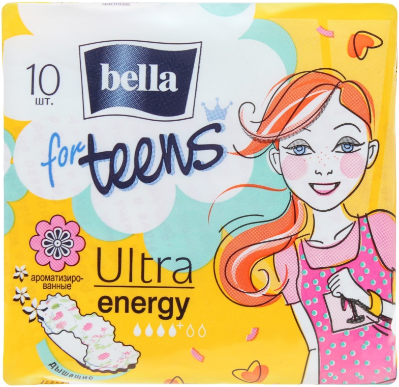 Podpaski For Teens Ultra Energy, 10 szt. - Bella — Zdjęcie N1