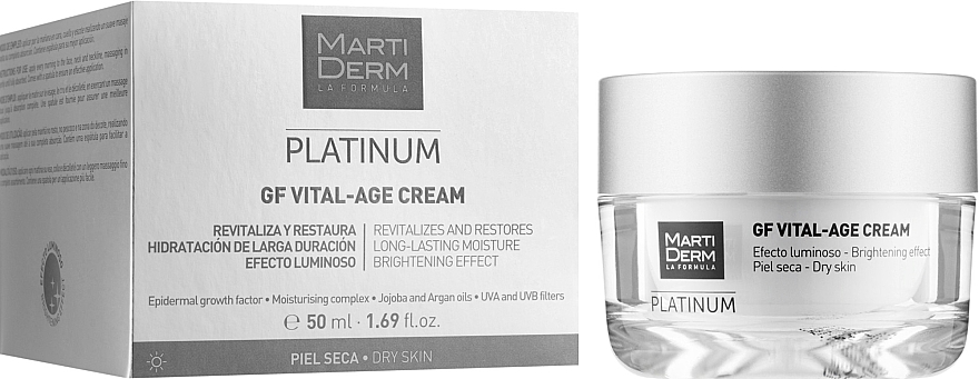 Krem do cery suchej - MartiDerm Platinum Gf Vital Age Cream — Zdjęcie N2
