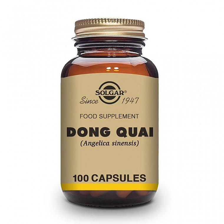 Suplement diety Dong Quai - Solgar Dong Quai Vegetable Capsules — Zdjęcie N1