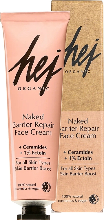 Krem chroniący barierę ochronną skóry - Hej Organic Naked Barrier Repair Face Cream  — Zdjęcie N1