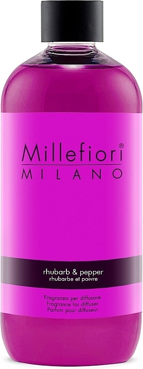Dyfuzor zapachowy - Millefiori Milano Rhubarb & Pepper Fragrance Diffuser (uzupełnienie) — Zdjęcie N2
