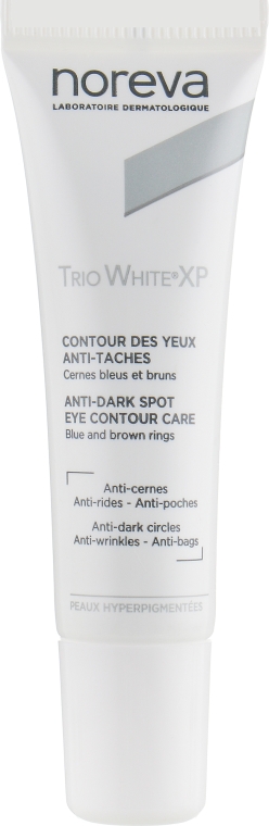 Preparat do skóry wokół oczu przeciw przebarwieniom - Noreva Laboratoires Trio White XP Anti-Dark Spot Eye Contour Care — Zdjęcie N2