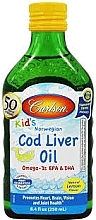 Kup PRZECENA! Olej z wątroby dorsza o smaku cytrynowym dla dzieci - Carlson Labs Kid's Cod Liver Oil Natural Lemon *