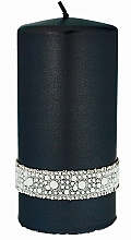 Kup Świeca dekoracyjna 7x14 cm, czarna - Artman Crystal Opal Pearl